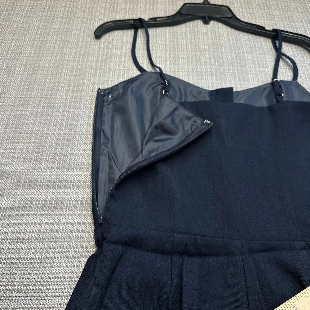 Lush Midnight Pleated‎ Skort Romper Small Hook Eye Corset Style Party Mini